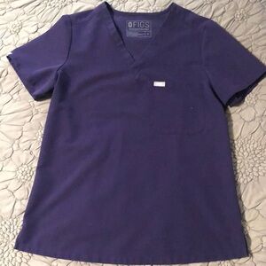 Purple Figs Scrub Top Size Small